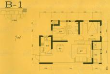 白桦林间20号楼B-1户型户型图