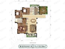 佳境天城三期133.39平方米户型图
