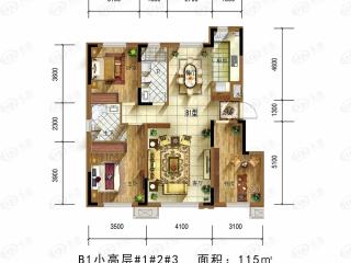 颐和城B1户型户型图