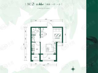 万瑞达国际公馆XC2户型户型图