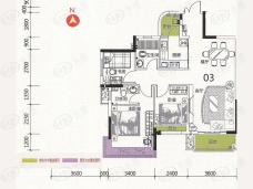 中恒海晖城三期40栋03单元户型图