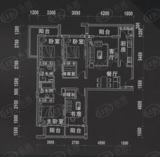 金世纪新城4室2厅2卫户型图