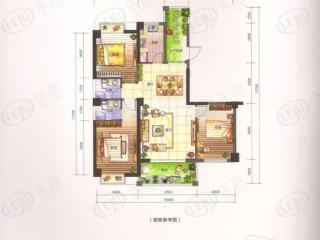 莆田雅颂居舒适系列3（17#、18#）建筑面积约为132㎡ 三房2厅1卫户型图