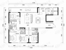 万象公园5/9#大平层住宅A户型户型图