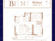 高速时代首府3室2厅1卫户型图