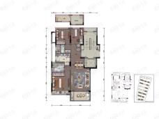 金地宋都都会钱塘B户型户型图