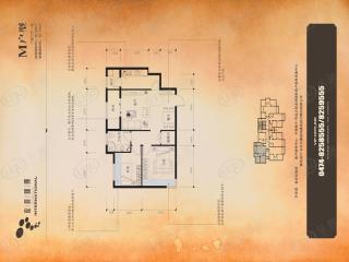 亿利生态城M户型户型图
