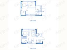 广州城投保利金沙大都汇4栋B户型户型图