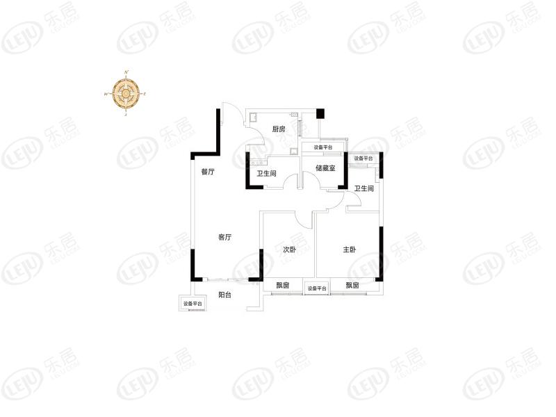 萧山市北商圈嘉裕天城二期 户型建面约86.27~177.49㎡