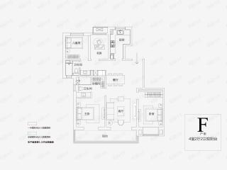 万科·西湖都会F户型户型图