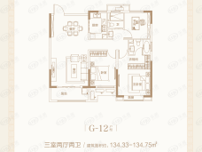 嘉洲雅舍3室2厅2卫户型图