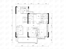 天空之眼·君天公馆3室2厅2卫户型图