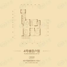 国贸天琴湾4号楼B户型户型图