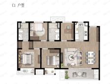 保利融侨时光印象4室2厅2卫户型图