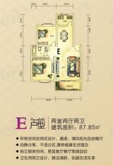 华申·昭州鑫城2室2厅2卫户型图