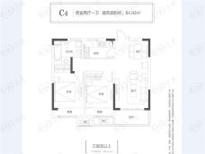 新田城六期南山2室2厅1卫户型图