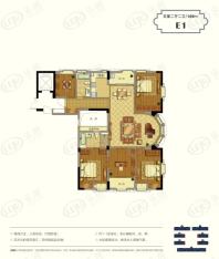 郡原九衡公寓E1 户型户型图