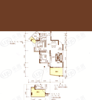 远锋林湖一号户型图