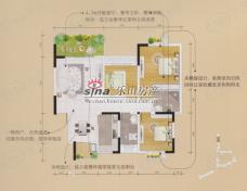 名门外滩8C1三室两厅单卫户型图