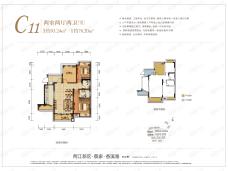 重庆奥园天悦湾C11户型户型图