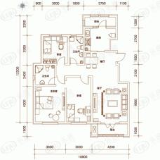 龙泽馨园C户型户型图