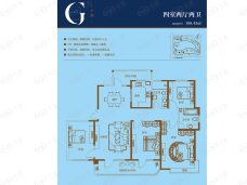 逸景湾·尚品4室2厅2卫户型图