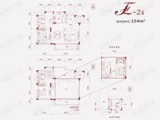 龙湖春江郦城4室3厅3卫户型图