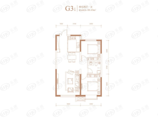 万科中央公园G3户型户型图