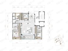 绿城建发沁园4室2厅3卫户型图