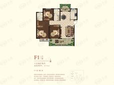 盛润运河城3室2厅2卫户型图