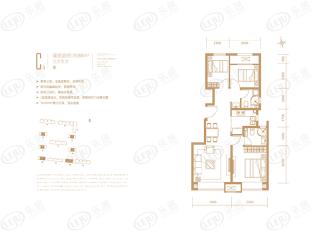 首开龙湖熙悦宸著C3户型户型图