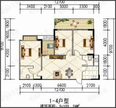 立新街棚户改造项目3室2厅2卫户型图