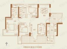 潜龙曼海宁(南区)2栋2-A 3房2厅2卫3阳台户型图