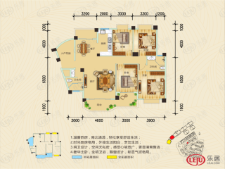 祥隆花园5#-2L户型户型图