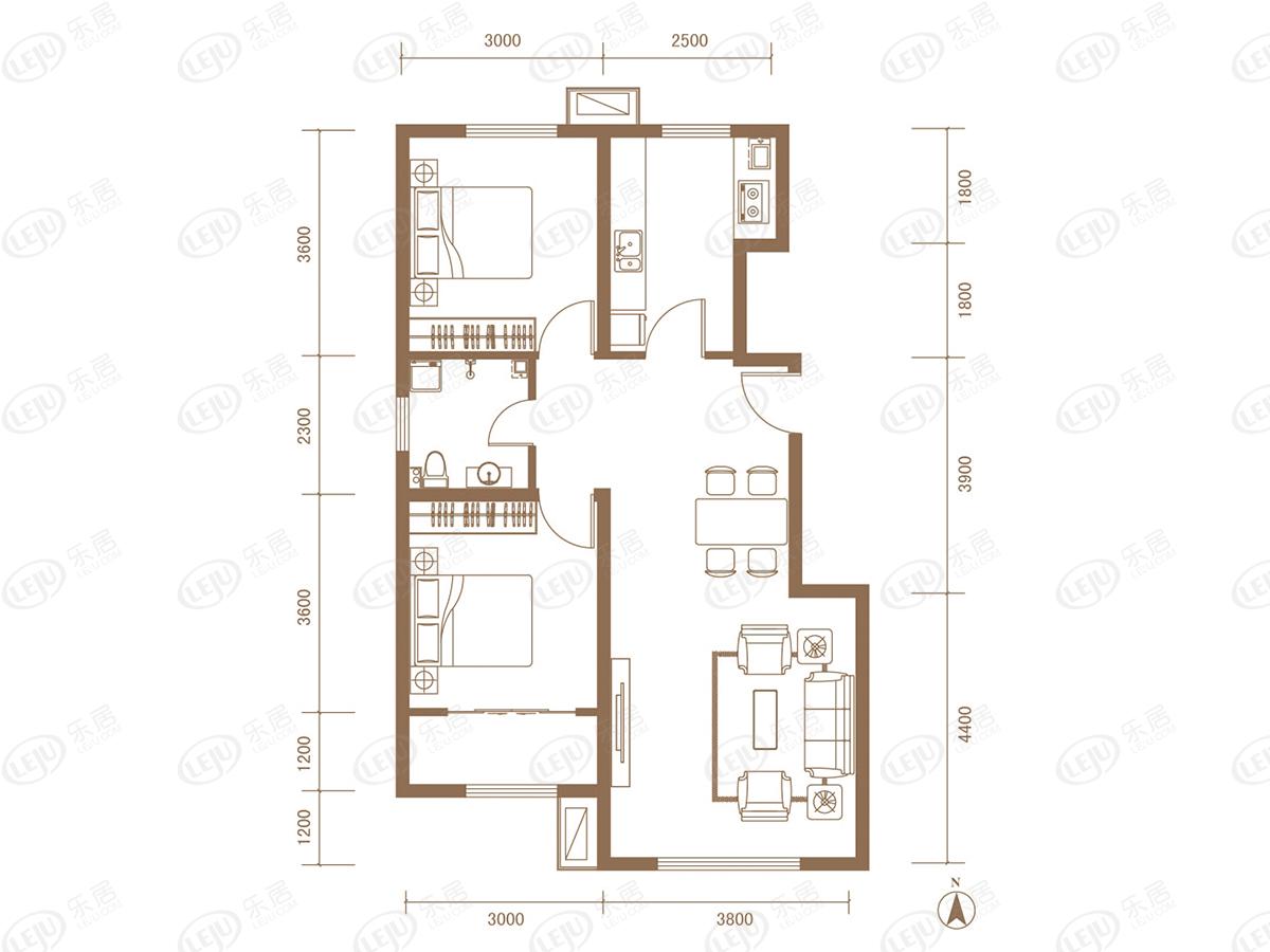 88~136㎡房源约10800元/㎡  路南水岸名都解析