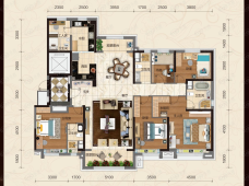 乌鲁木齐碧桂园5室2厅3卫户型图