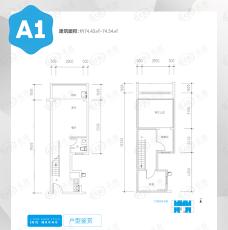 IHO2室2厅2卫户型图