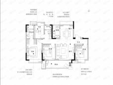 力高雍湖国际4室2厅2卫户型图