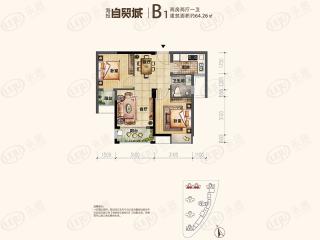 特房·芙蓉书院B1户型户型图