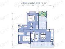 亚龙湾公主郡三期三期洋房-F户型户型图