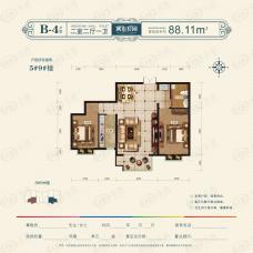 冀东花园2室2厅2卫户型图