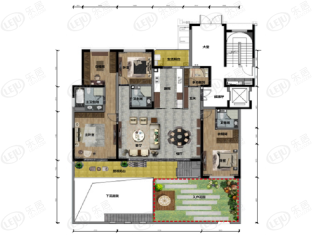 中国铁建·山语桃源199户型户型图