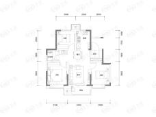 爱情花园里89平米洋房户型图