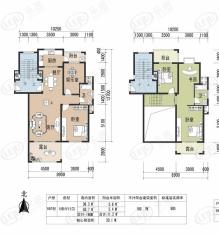 城市嘉苑B7 5室2厅2卫户型图