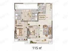 金科御府115户型户型图