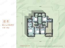 万科翡翠公园4室2厅3卫户型图