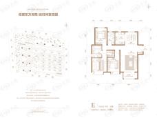 邯郸富力院士廷高层E户型户型图