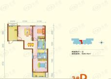 海璟台北湾2室2厅1卫户型图
