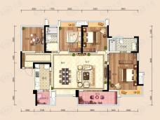 领地蘭台府4室2厅2卫户型图