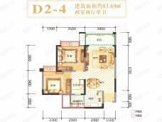 嘉和世纪城2号楼D2-4户型户型图